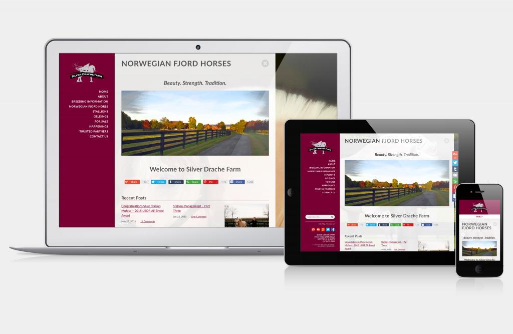 Responsive layouts for Silver Drache Farm